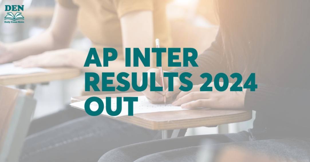 AP Inter Results 2024 Out, Download Here!