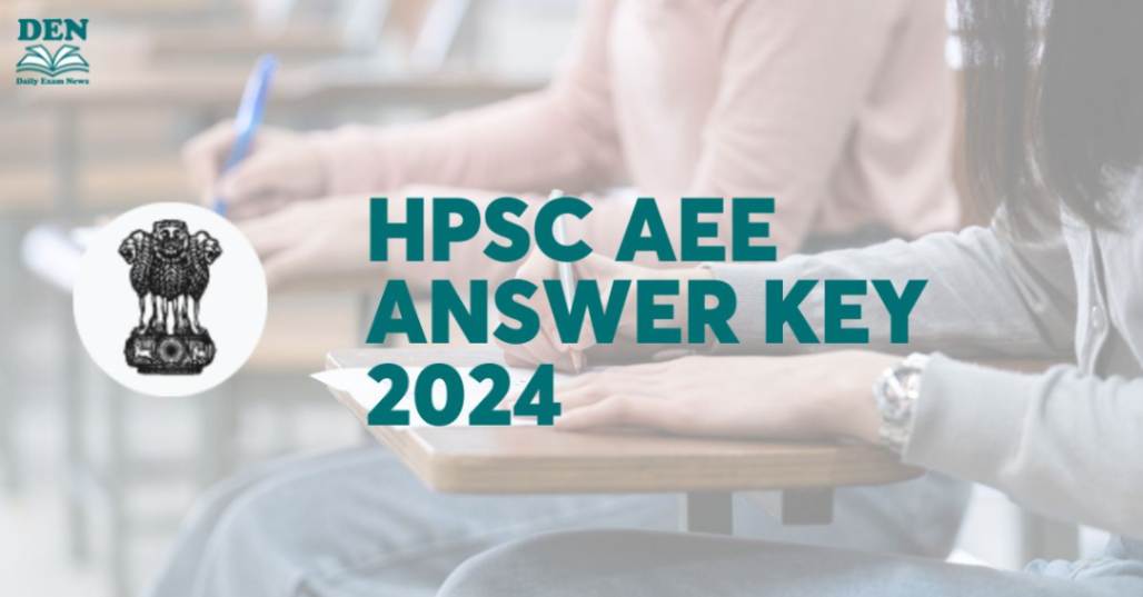 HPSC AEE Answer Key 2024, Download PDF Here!