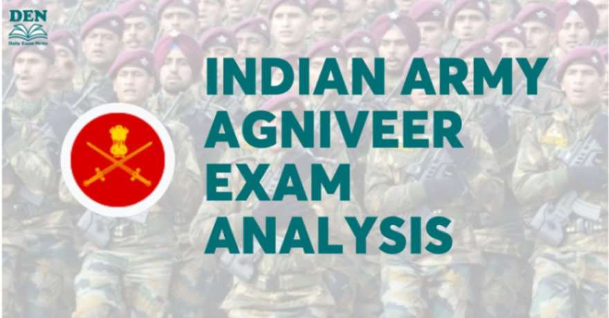 Indian Army Agniveer Exam Analysis 2024, Check Difficulty Level!