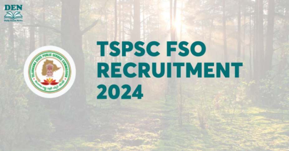TSPSC FSO Recruitment 2024
