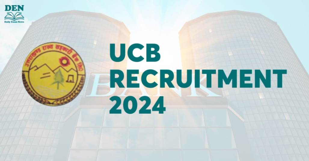 UCB Recruitment 2024