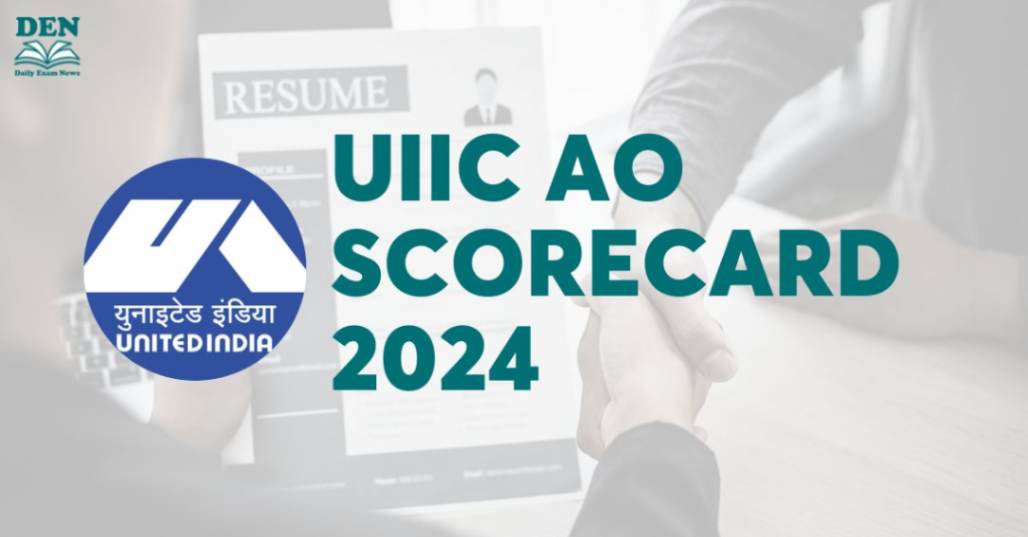 UIIC AO Scorecard 2024 Out, Download Here!