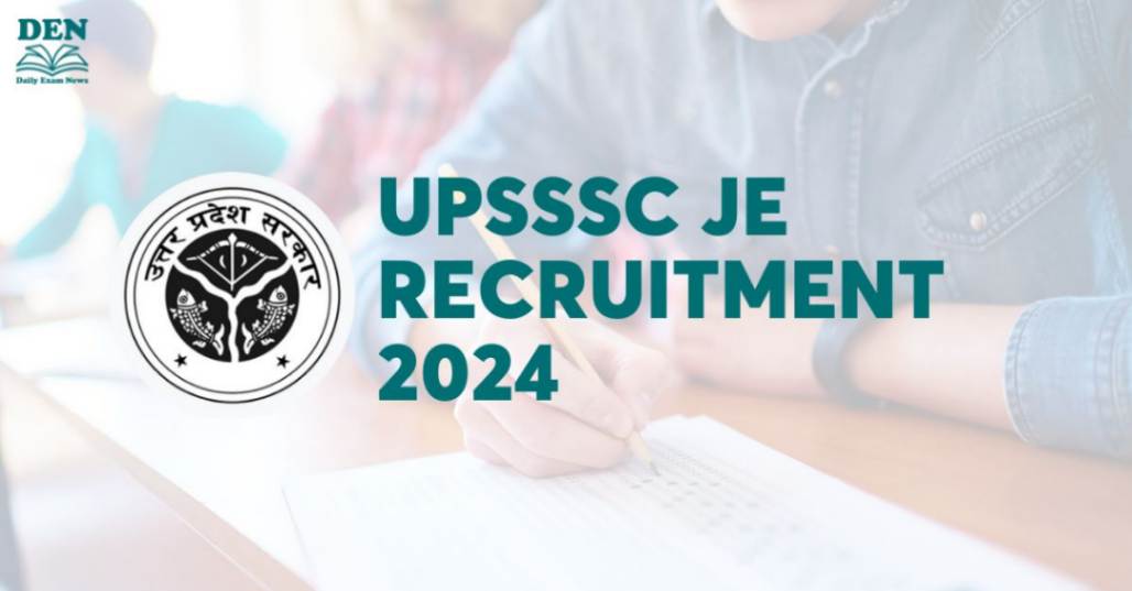 UPSSSC JE Recruitment 2024 Out, Application Deadline Extended!