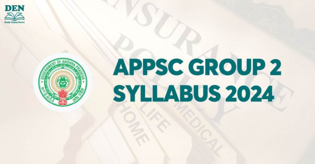 APPSC Group 2 Syllabus 2024, Download Here!