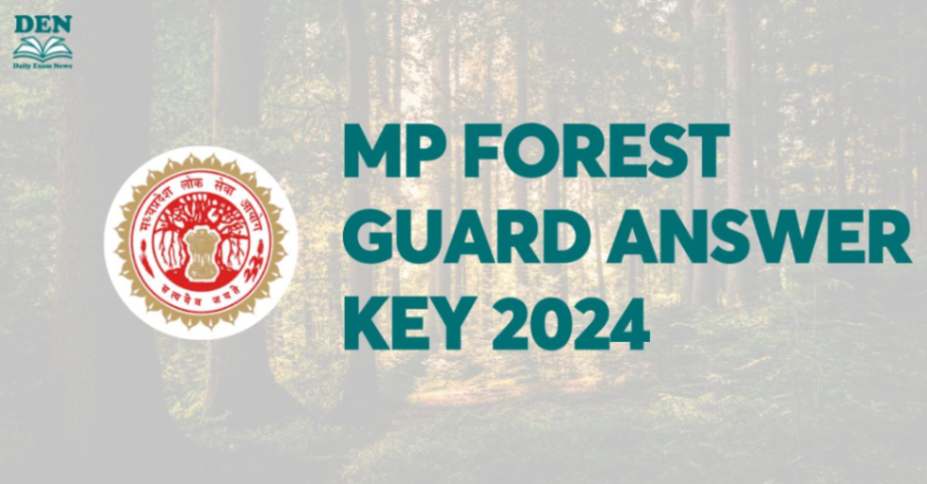 MP Forest Guard Answer Key 2024