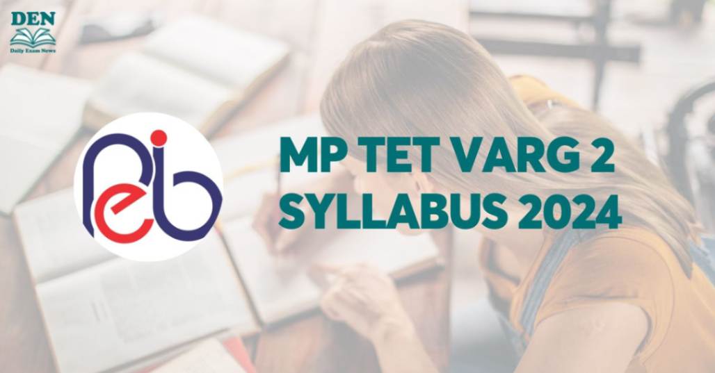 MP TET Varg 2 Syllabus 2024,