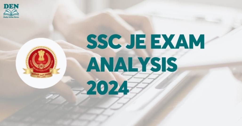 SSC JE Analysis