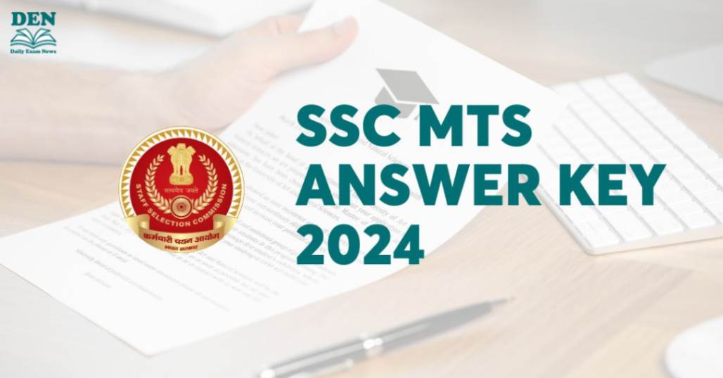 SSC MTS Answer Key 2024, Download Here!