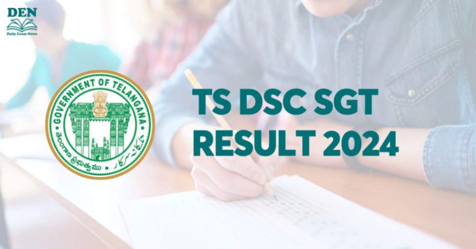 TS DSC SGT Result 2024, Download Here!