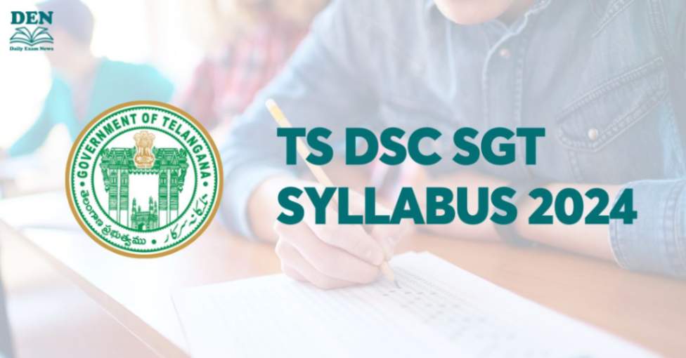 TS DSC SGT Syllabus 2024