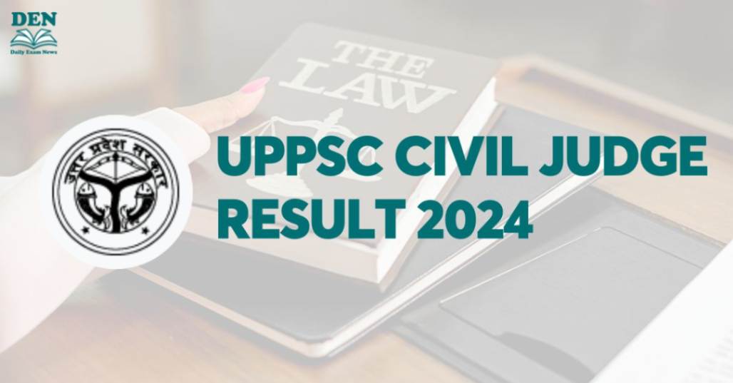 UPPSC Civil Judge Result 2024