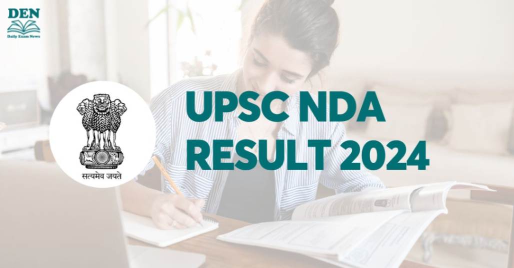 UPSC NDA Result 2024