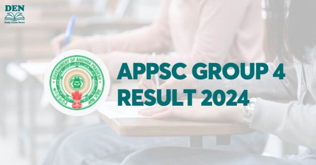 APPSC Group 4 Result 2024, Download Here!