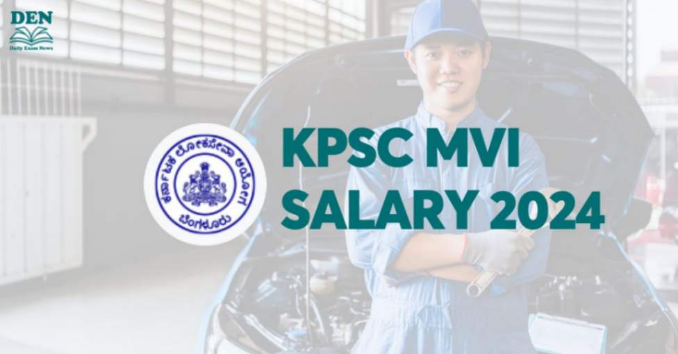 KPSC MVI Salary 2024: Check Job Profile & Perks!