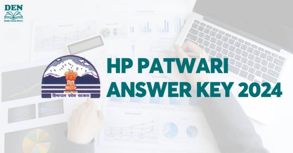 HP Patwari Answer Key 2024, Download Here!