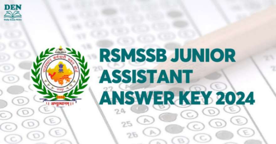 RSMSSB Junior Assistant