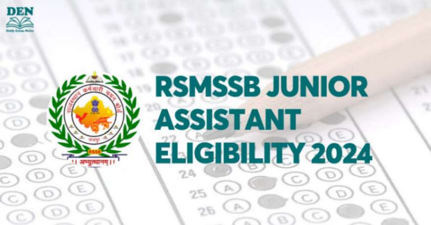 RSMSSB Junior Assistant