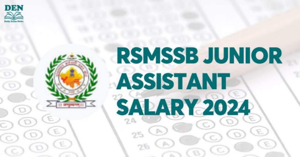 RSMSSB Junior Assistant