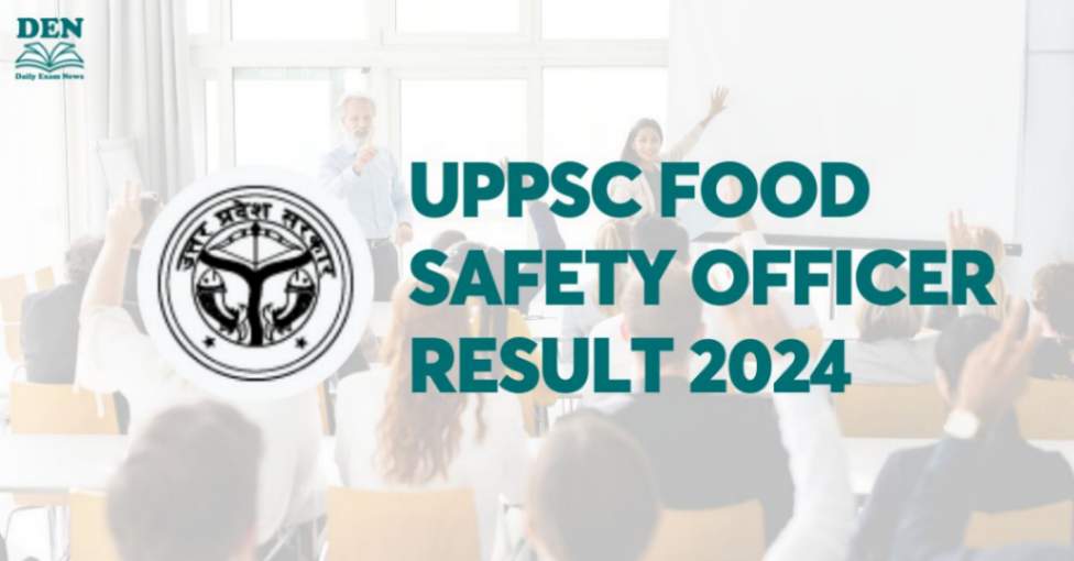 UPPSC Food Safety Officer