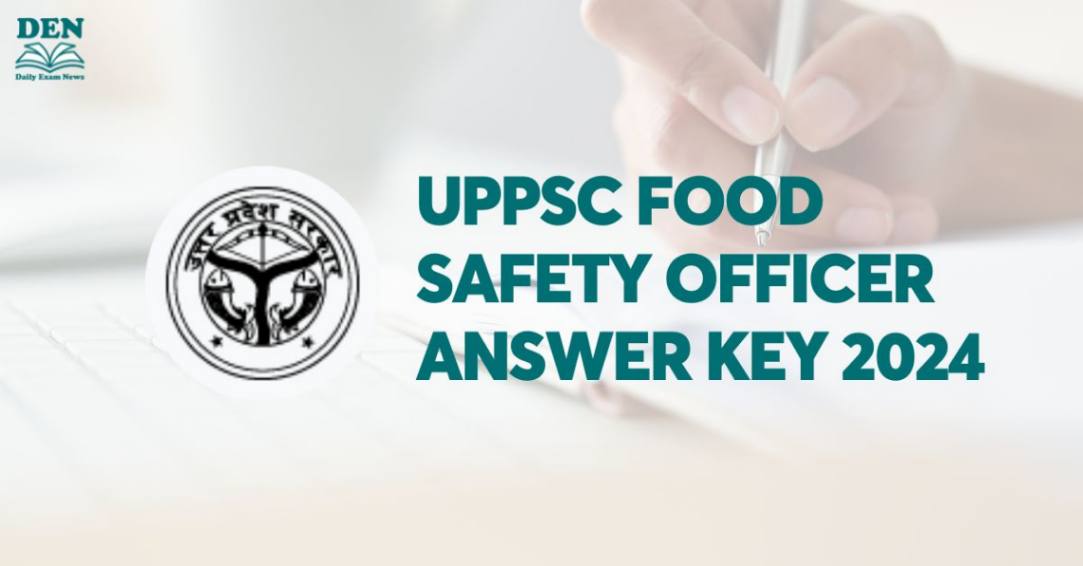 UPPSC Food Safety Officer