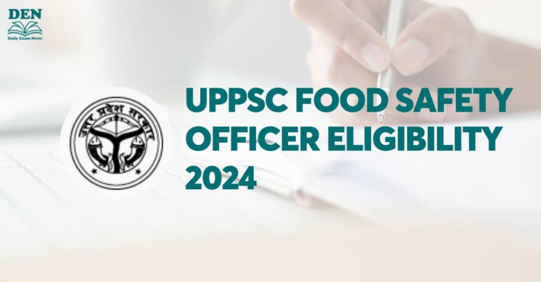 UPPSC Food Safety Officer