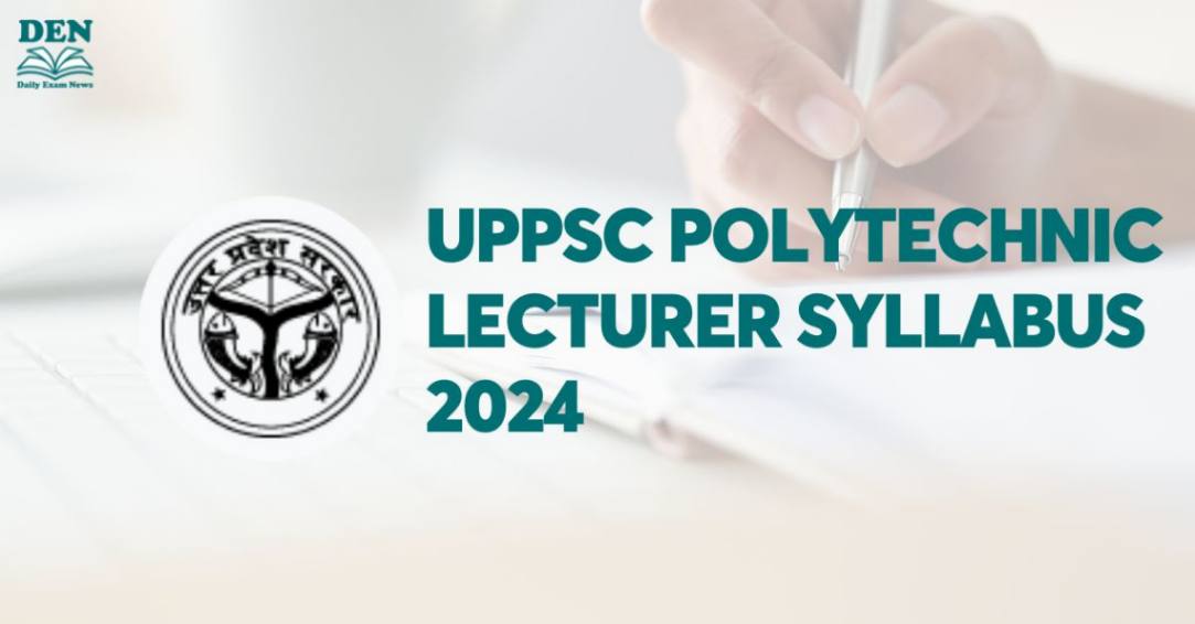 UPPSC Polytechnic Lecturer