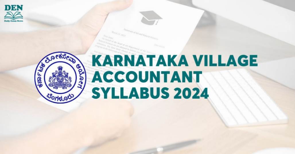 Karnataka Village Accountant Syllabus 2024: Download Here!