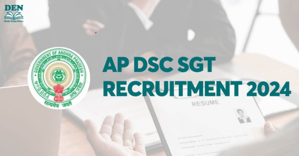 AP DSC SGT Recruitment 2024, Check Notification Date!