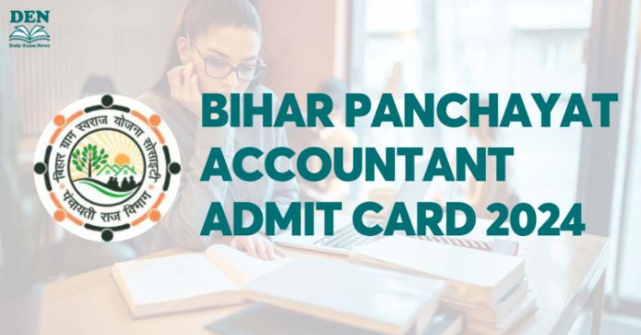 Bihar Panchayat Accountant Admit Card 2024