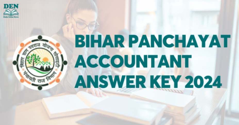 Bihar Panchayat Accountant Answer Key 2024