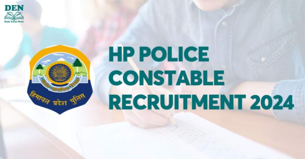 HP Police Constable Recruitment 2024: Apply for 1088 Posts!