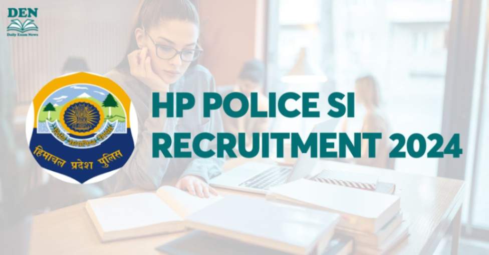 HP Police SI Recruitment 2024