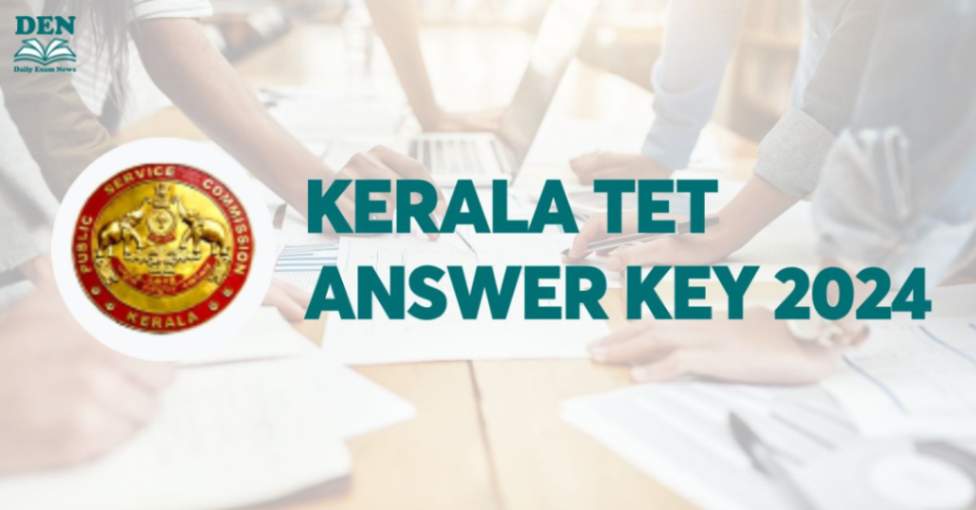 Kerala TET Answer Key 2024