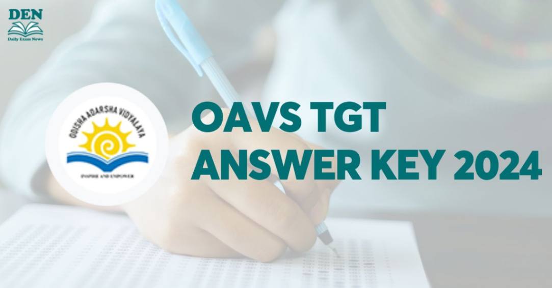 OAVS TGT Answer Key 2024