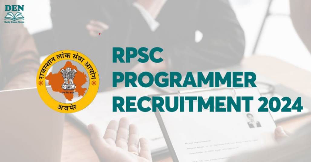 RPSC Programmer Recruitment 2024, Apply Here!