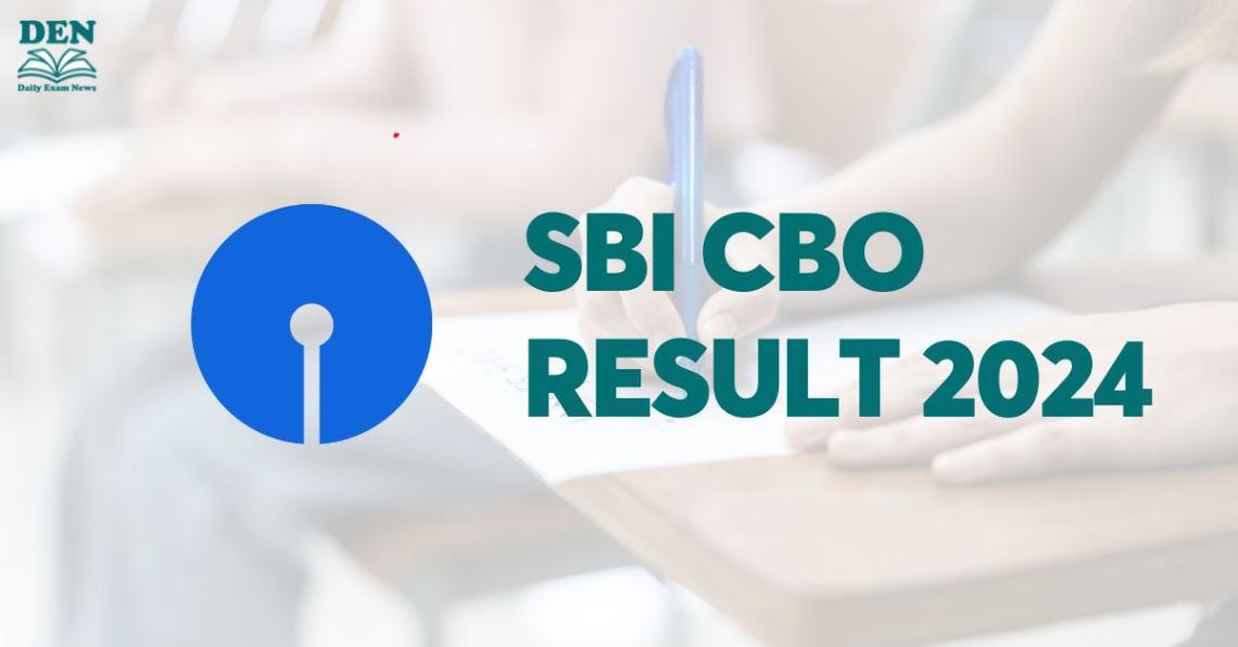 SBI CBO Result 2024