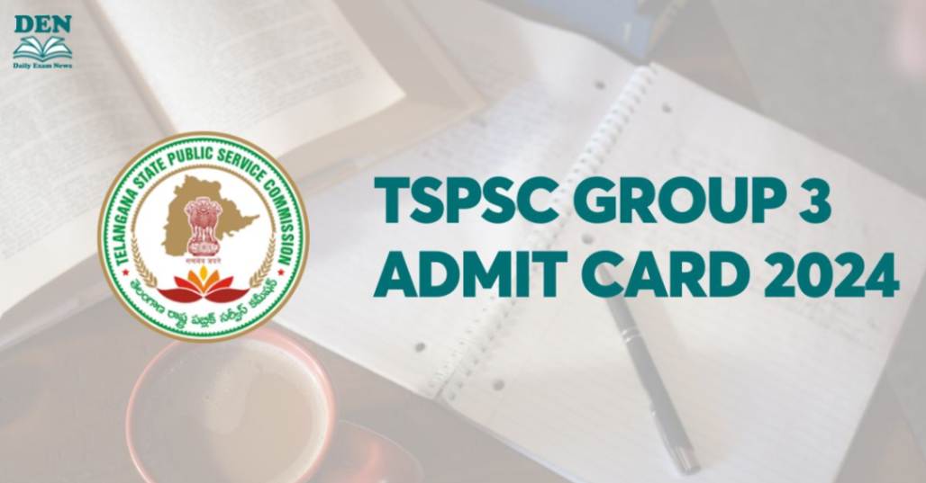 TSPSC Group 3 Admit Card 2024, Download Here!