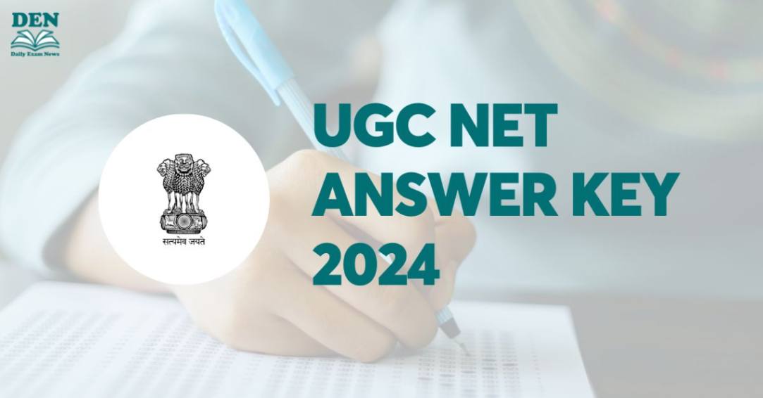 UGC NET Answer Key 2024