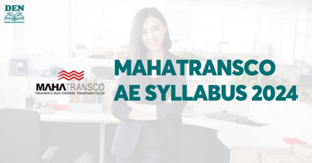 MAHATRANSCO AE Syllabus