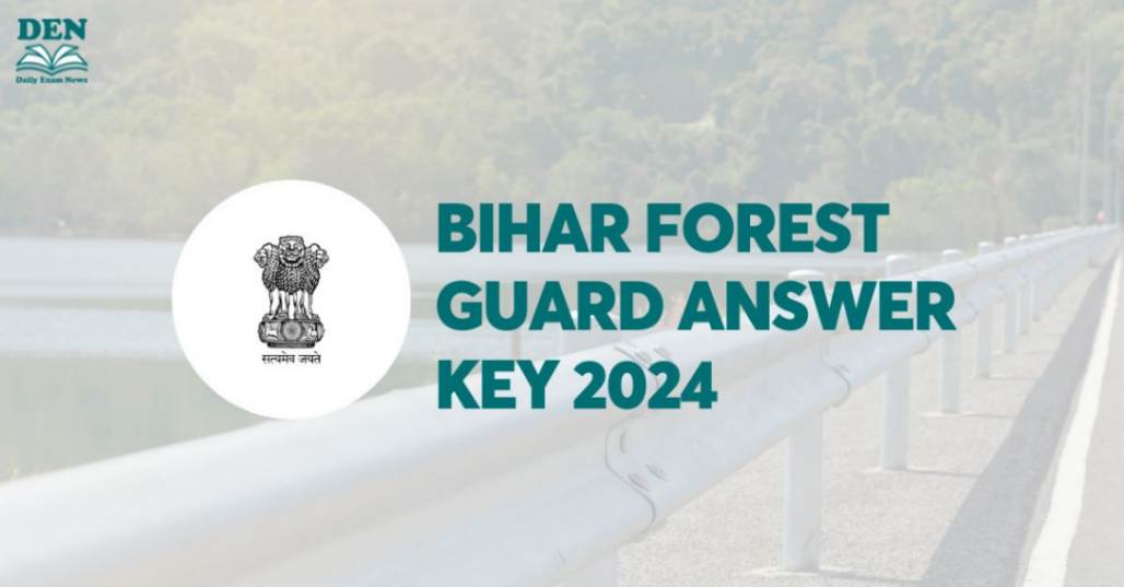 Bihar Forest Guard Answer key