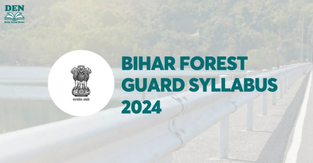 Bihar Forest Guard Syllabus