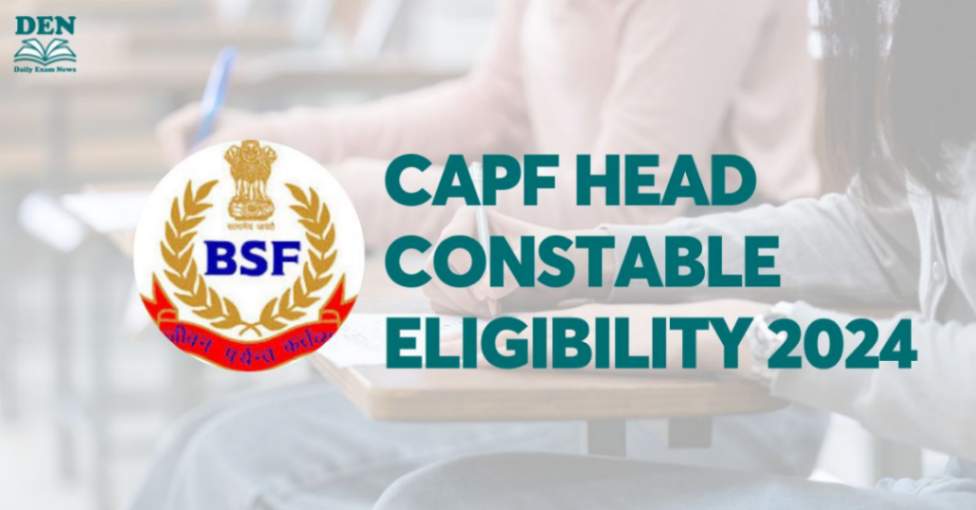 CAPF Head Constable