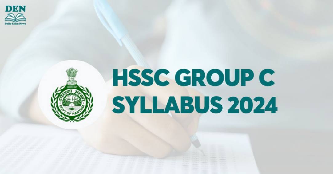 HSSC Group C Syllabus