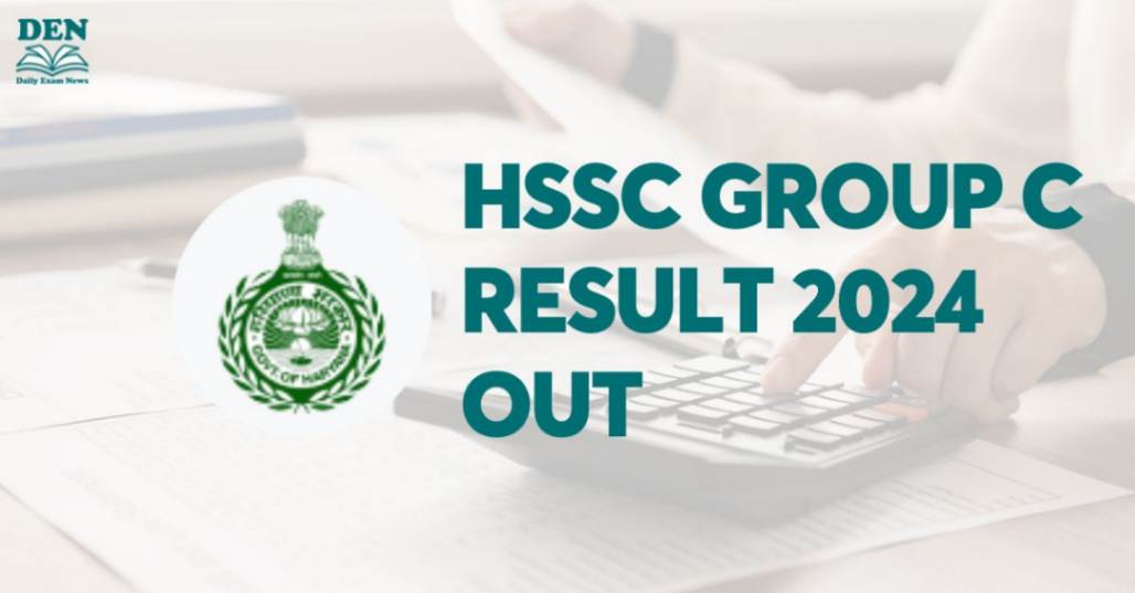 HSSC Group C Result 2024 Out, Download Here!