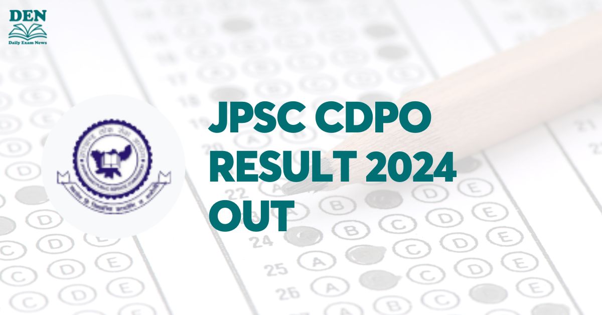 JPSC CDPO Result 2024 Out, Download Here!