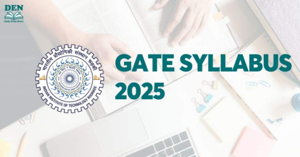 GATE Syllabus 2025