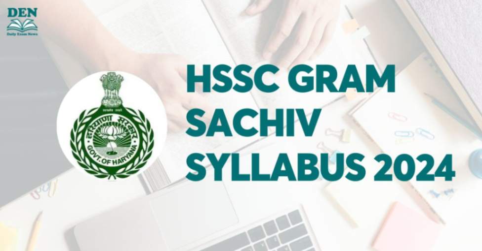 HSSC Gram Sachiv Syllabus 2024