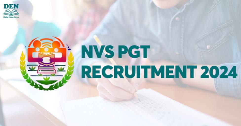NVS PGT Recruitment 2024, Apply for 3999+ Vacancies!