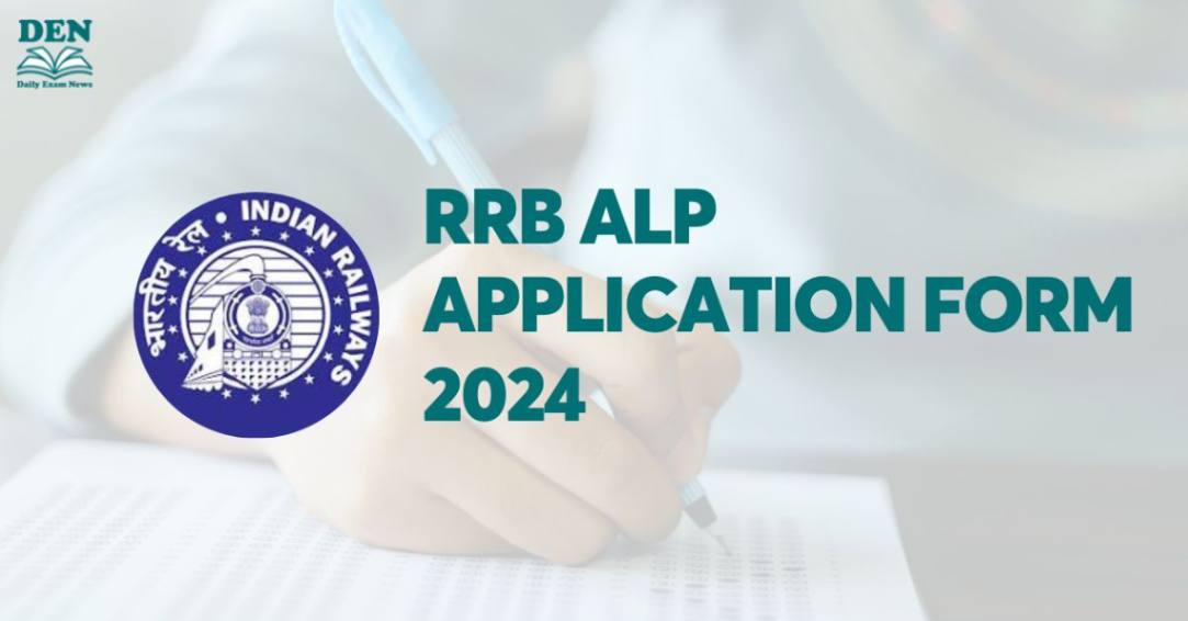 RRB ALP Application Form 2024