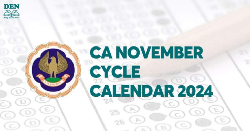 CA November Cycle Calendar 2024 Out, Download Here!